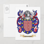 Rimmer-Wappen (Familienwappen) Postkarte (Vorne/Hinten)
