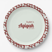 RIMPLIZIERTES, weißes Muster, Aqiqah Babydusche