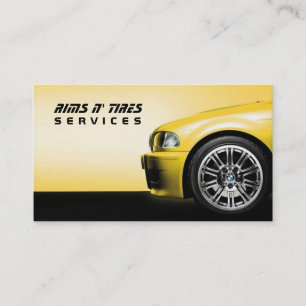 Rims n Tires Services Auto Business Card Visitenkarte