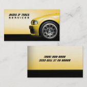 Rims n Tires Services Auto Business Card Visitenkarte (Vorne/Hinten)