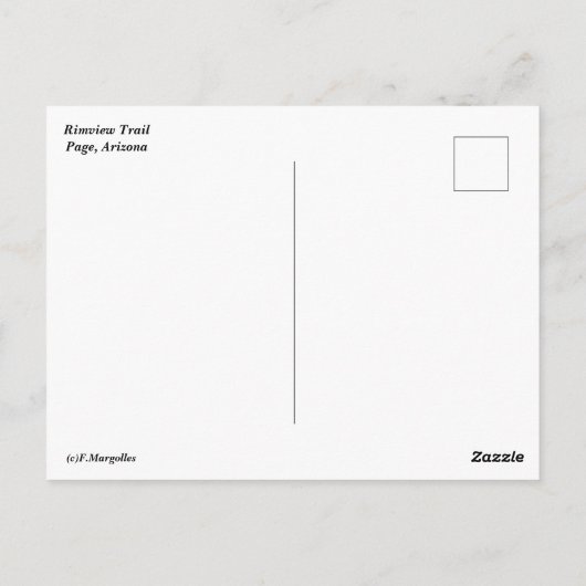 Rimview Trail Postkarte (Rückseite)