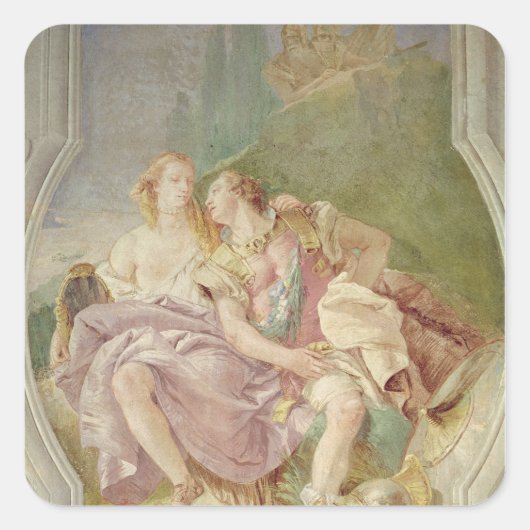 Rinaldo Enchanted von Armida Quadratischer Aufkleber (Vorderseite)