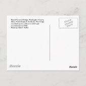 Rinard Covered Bridge Postcard Postkarte (Rückseite)