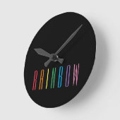 RINBOUR Runde Wand Uhr / Schwarz (Winkel)