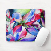Rinbow Azalea Blume Aquarellmalerei Mousepad (Mit Mouse)