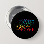 RINBOW-LIEBE II-Runder Button (Vorne & Hinten)