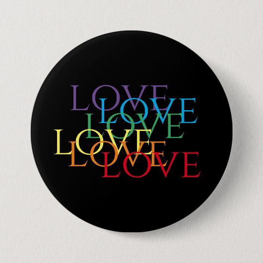 RINBOW-LIEBE II-Runder Button (Vorderseite)