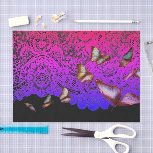 RINBOW-TINT MIT SCHALTFLÄCHEN SEIDENPAPIER (Handwerk)