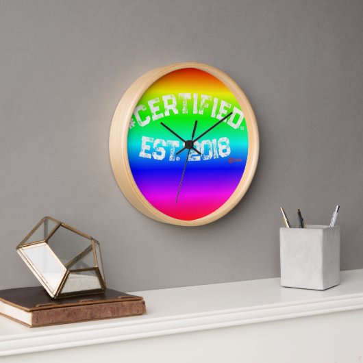 RINBOW WALL CLOCK #CERTIFIFIFIED UHR (Büro)