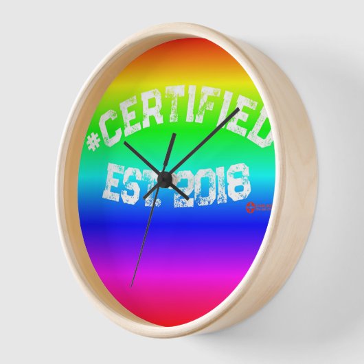 RINBOW WALL CLOCK #CERTIFIFIFIED UHR (Winkel)