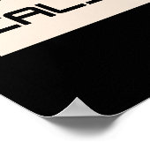Rincon Point California USA Surf Poster (Ecke)