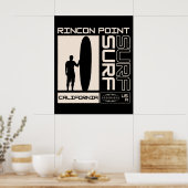 Rincon Point California USA Surf Poster (Küche)