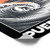 Rincon Puerto Rico Surfen Souvenir Poster (Ecke)