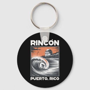 Rincon Puerto Rico Surfen Souvenir  Schlüsselanhänger