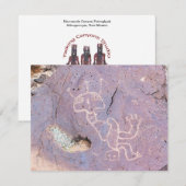 Rinconada-Canyons Petroglyphe Mitteilungskarte (Vorne/Hinten)