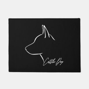 Rind Hund Profil Hund Mutter Fußmatte