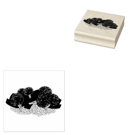 Rind und Broccoli Chinesisches Restaurant - Essen Gummistempel (Stempel)