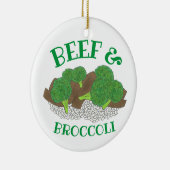 Rind und Broccoli, chinesisches Restaurant für Aus Keramik Ornament (Rechts)