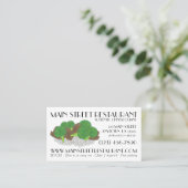 Rind und Broccoli, chinesisches Restaurant für Aus Visitenkarte (Stehend Vorderseite)