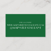 Rind und Broccoli, chinesisches Restaurant für Aus Visitenkarte (Rückseite)