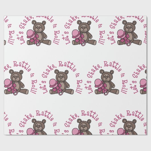 Rind und Rolle Geschenkpapier (Flach)