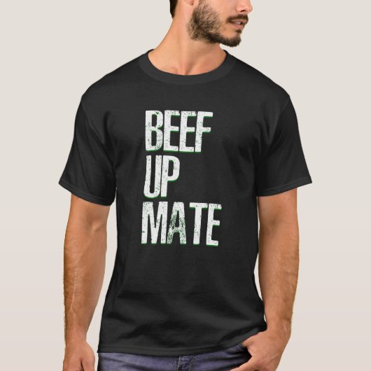 Rind Up Mate Beef Fleisch Barbecue T-Shirt (Vorderseite)
