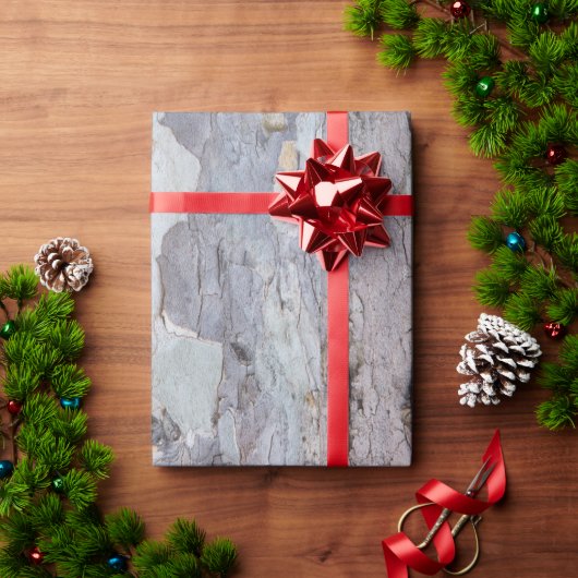 Rinde der Platane Geschenkpapier (Feiertagsgeschenk)