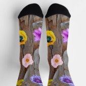 Rinde und Blumen  Socken (Oben)