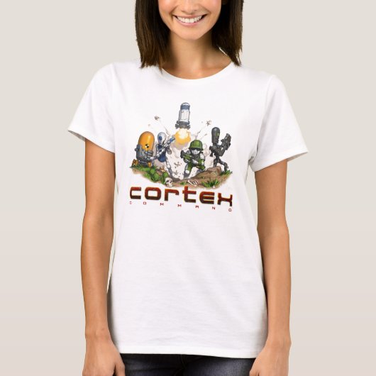 Rinden-Befehls-Spritzen-Damen-Spitze T-Shirt (Vorderseite)