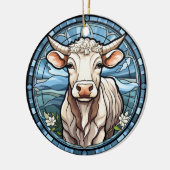 Rinder aus gesüßtem Glas Keramik Ornament (Links)