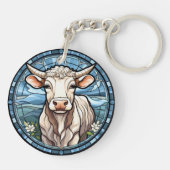 Rinder aus gesüßtem Glas Schlüsselanhänger (Rückseite)