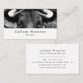 Rinder, Bauer und Metzger Visitenkarte (Vorne/Hinten)