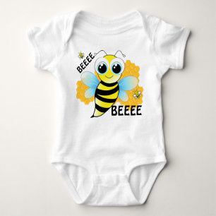 Rinder & Beehive Blue und Yellow Baby Bodysuit Baby Strampler