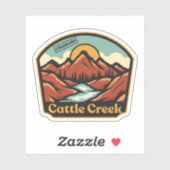 Rinder Creek, Colorado Aufkleber (Blatt)
