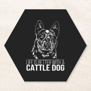 Rinder Das Leben von Hunden ist ein besseres Spric Untersetzer