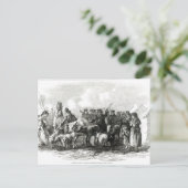 Rinder für Rent Postkarte (Stehend Vorderseite)