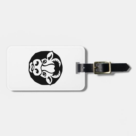 Rinder Gepäckanhänger (Vorderseite horizontal)