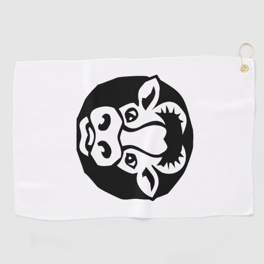 Rinder Golfhandtuch (Horizontal)