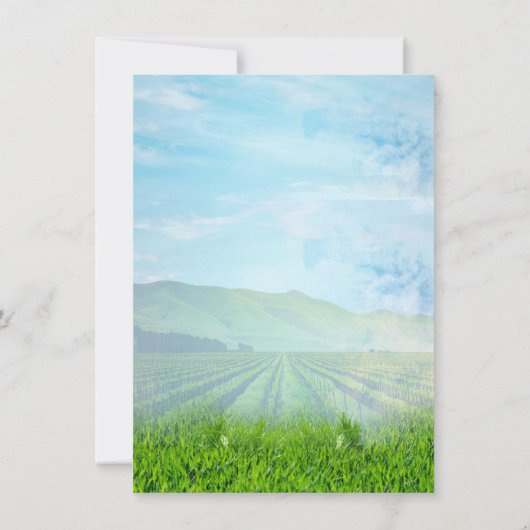 Rinder, Honeysuckles und Hummingbirds Einladung (Rückseite)