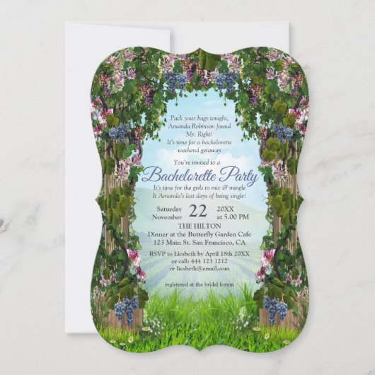 Rinder, Honeysuckles und Hummingbirds Einladung (Vorderseite)