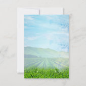 Rinder, Honeysuckles und Hummingbirds RSVP Karte (Rückseite)