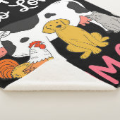 Rinder Hühnerhund |Deckengeschenk für Kuhliebhaber Sherpadecke (3/4)