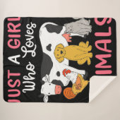 Rinder Hühnerhund |Deckengeschenk für Kuhliebhaber Sherpadecke (Vorderseite (Horizontal))