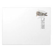 Rinder Hund Angel Notepad Notizblock (Vorderseite)