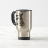 Rinder Hund / Ehefrau Travel Mug Reisebecher (Vorderseite Links)