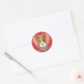Rinder Hund Lover Runder Aufkleber (Umschlag)