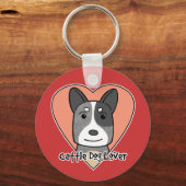 Rinder Hund Lover Schlüsselanhänger (Vorderseite)