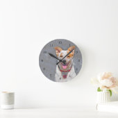 Rinder-Hund Runde Wanduhr (Zuhause)