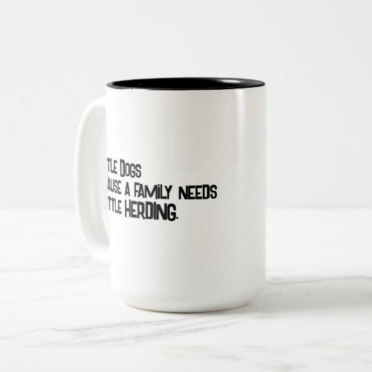 Rinder Hunde Herding Kaffee Tasse (Vorderseite Links)