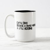 Rinder Hunde Herding Kaffee Tasse (Links)